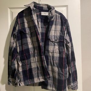 Men Abercrombie & Fitch Flannel Shirt Jacket